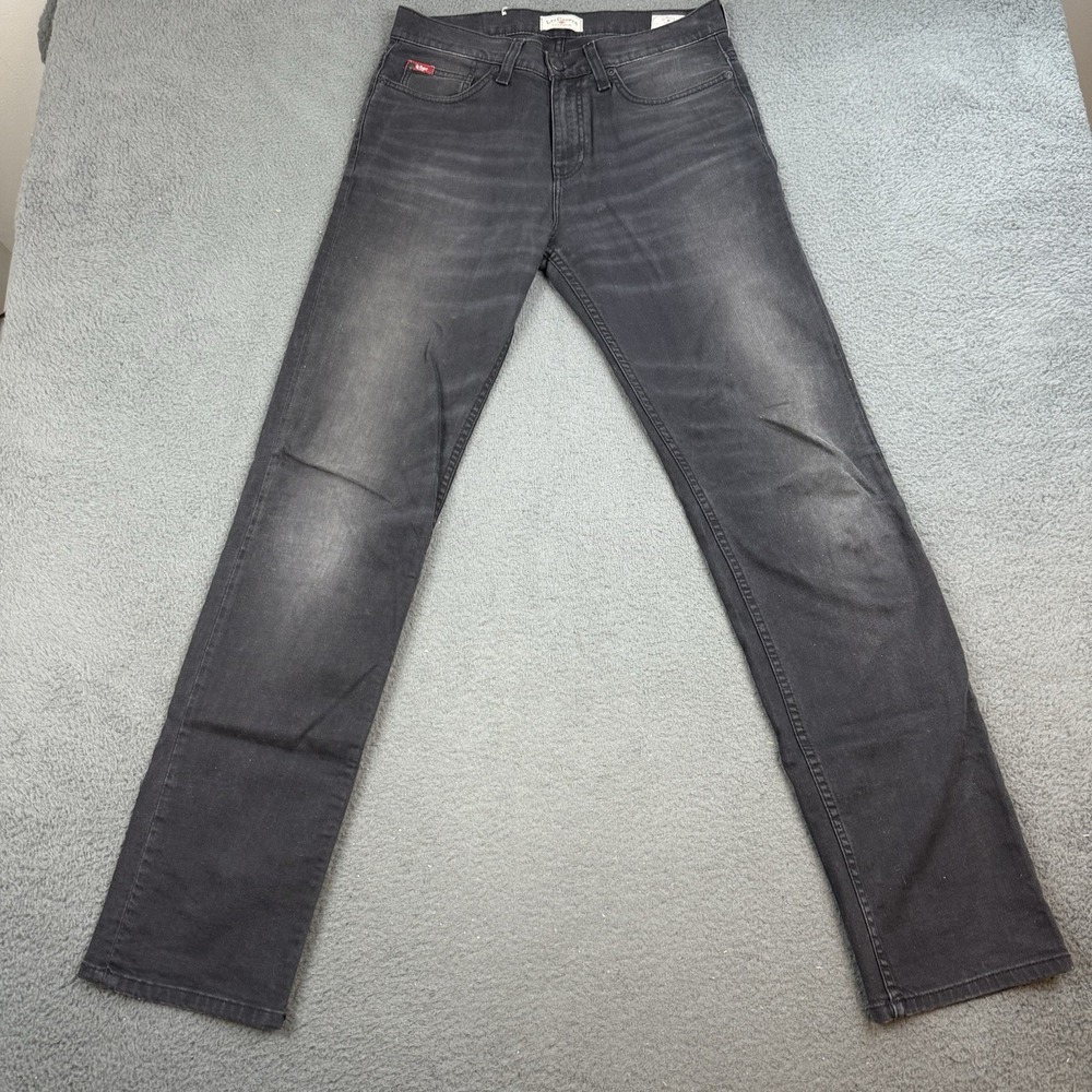 Lee Cooper East London Jeans Mens 31x34 Black Denim Straight Leg LC118ZP